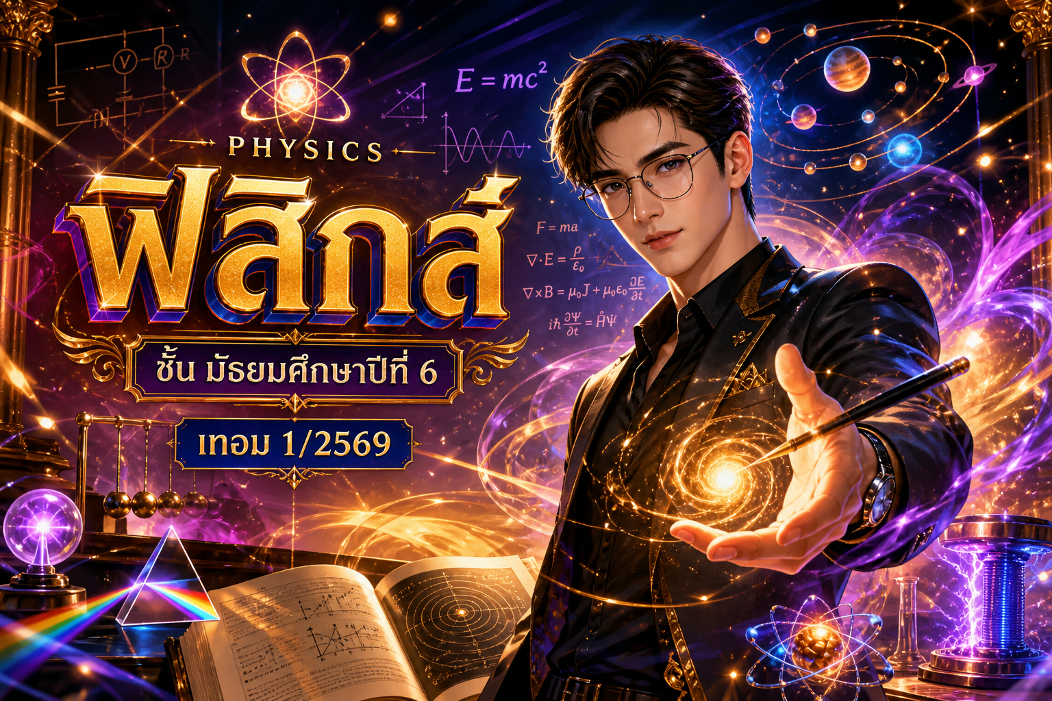 ว 33205 รายวิชาฟิสิกส์ ชั้นมัธยมศึกษาปีที่ 6 ภาคเรียนที่ 1/2569