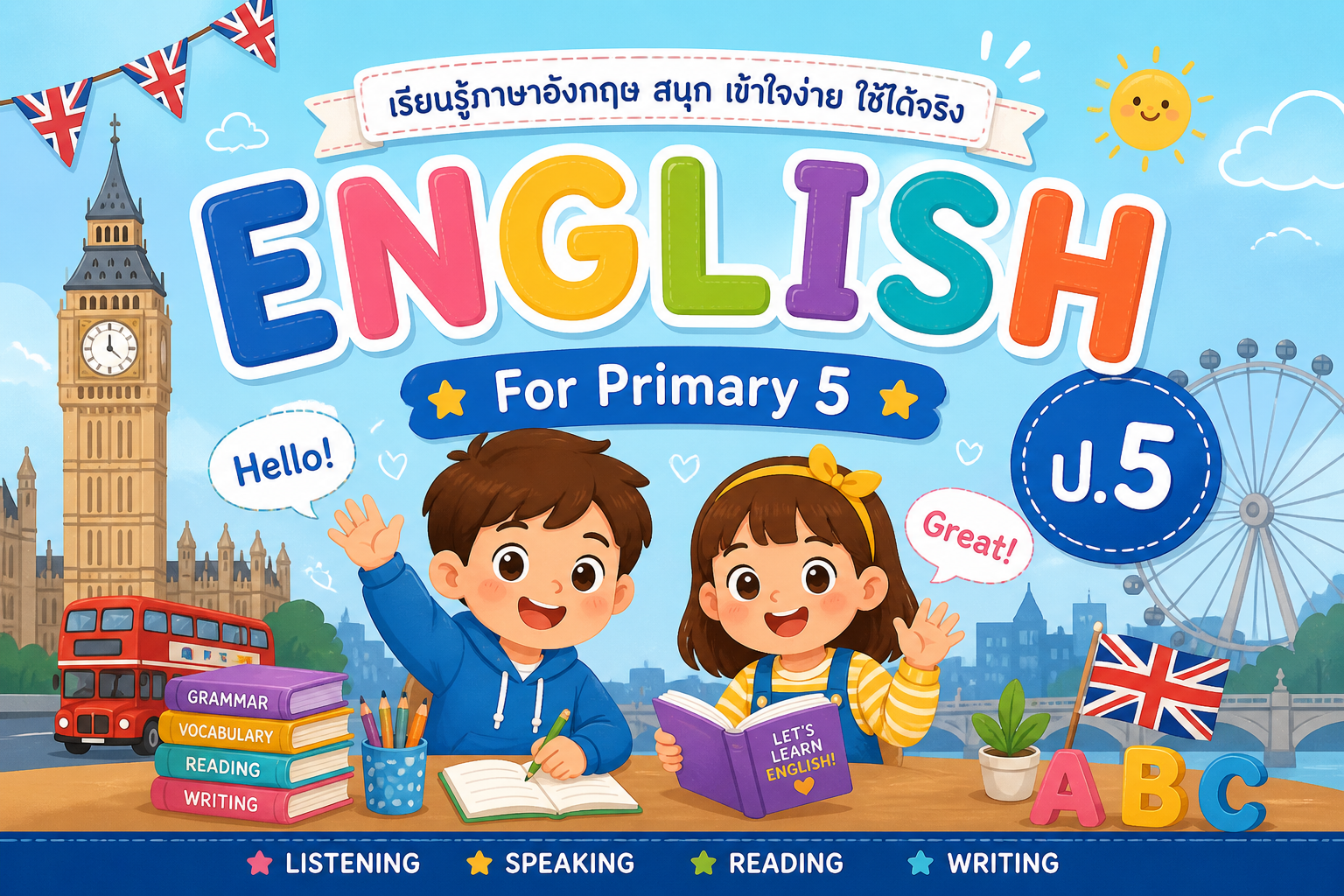 อ15101 ภาษาอังกฤษ ป.5 ภาคเรียนที่ 1