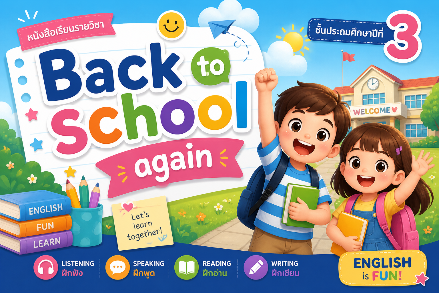 อ13101 วิชาภาษาอังกฤษ ป.3 ภาคเรียนที่ 1