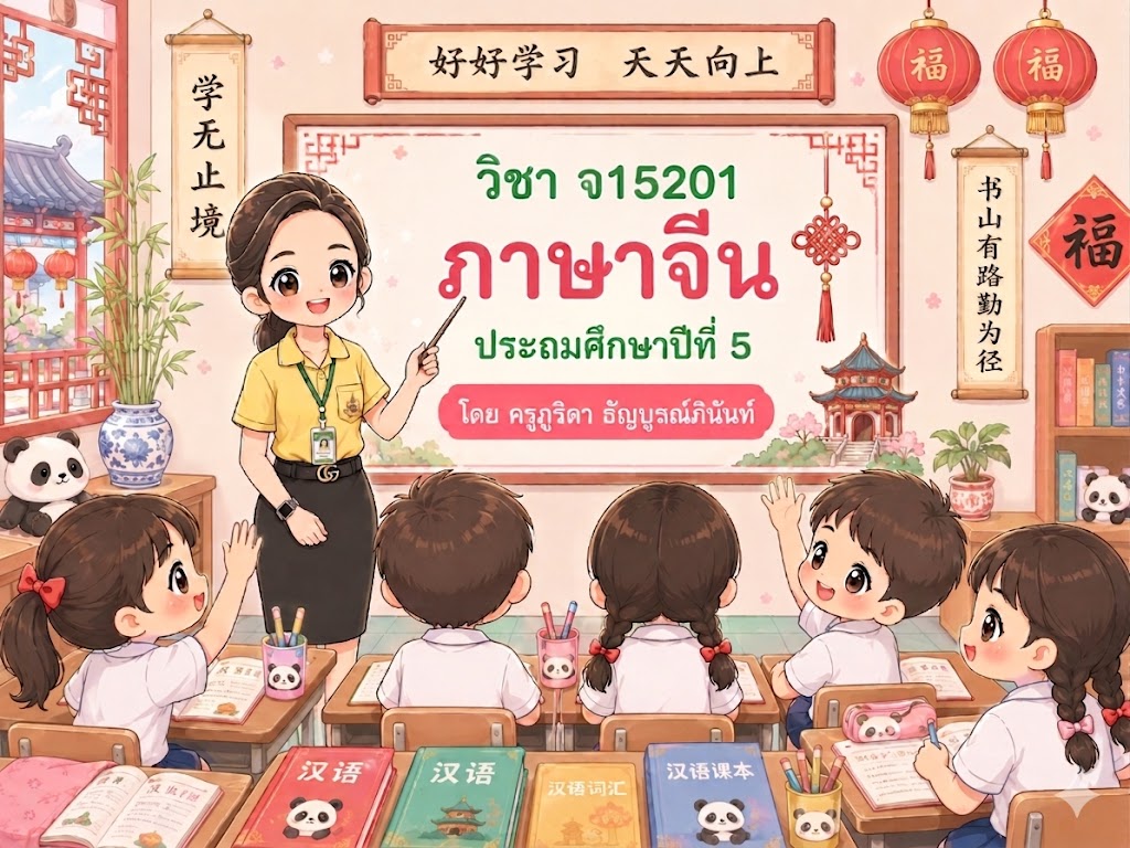 จ15201 วิชาภาษาจีน ป.5