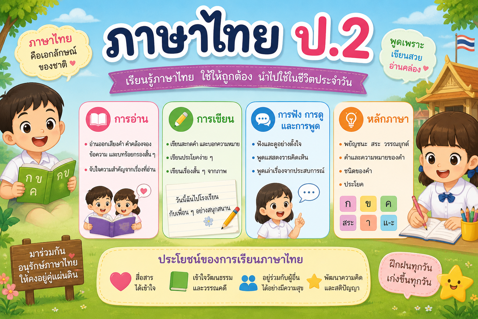 ท 12101 ภาษาไทย ประถมศึกษาปีที่ 2 ภาคเรียนที่ 1