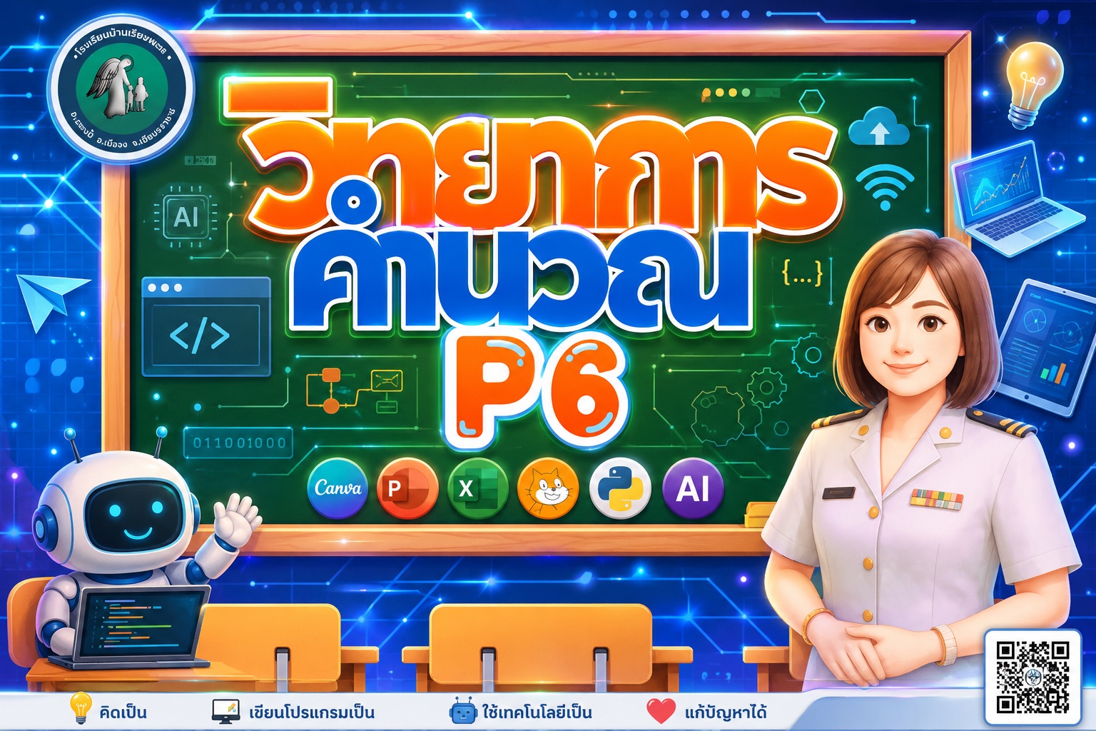 ว16101 วิชา วิทยาการคำนวณ ป.6 ภาคเรียนที่ 1